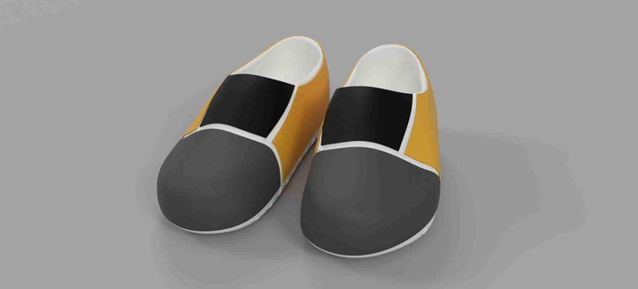 Mondrian chaussures accessoires 3d print model - Mito3D
