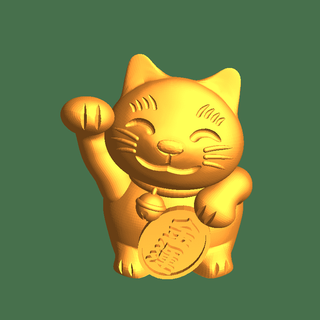 dinheiro gato mecânico biônico animais 3d print model - Mito3D
