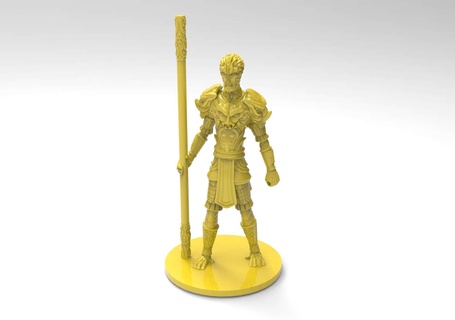 singe Roi fictif personnages 3d print model - Mito3D