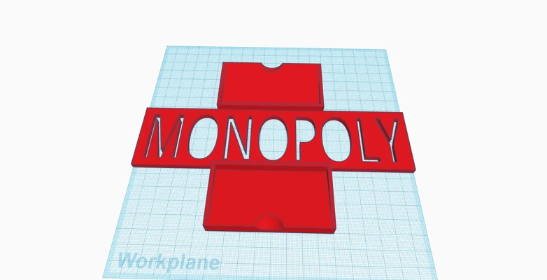 monopólio chance comunidade peito suporte 3d modelos baixar crialidade nuvem 3d print model - Mito3D