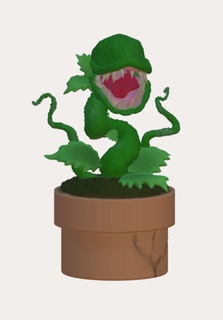 monstro carnívoro plantar personagens 3d print model - Mito3D
