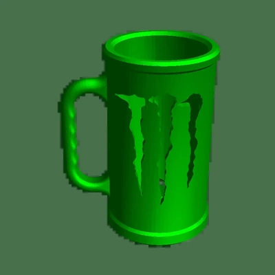 monster tasse 3d modelle download realität wolke 3d print model - Mito3D