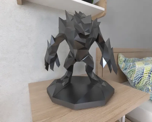 monstro golem pobre poli 3d modelos baixar crialidade nuvem 3d print model - Mito3D