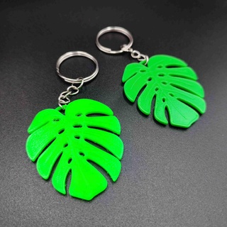 monstera keychain Others 3d print model - Mito3D