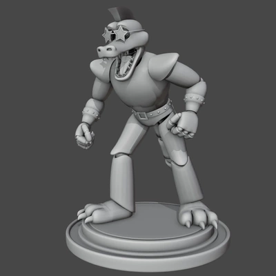 monty fnaf pose1 3d modeller indir creality bulut 3d print model - Mito3D