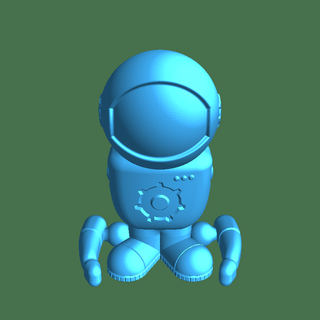 lune homme mobile robots 3d print model - Mito3D