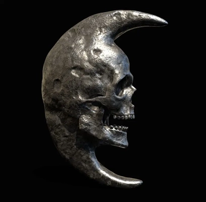 moon skull 3d models download creality cloud fictional characters 3d print model - Mito3D