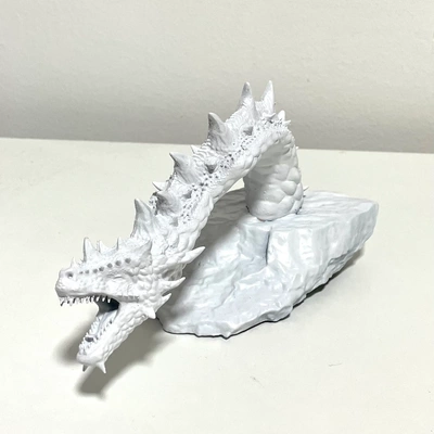 moonstone dragon sculpture - creality cloud exclusive 3d models download 3d print model - Mito3D