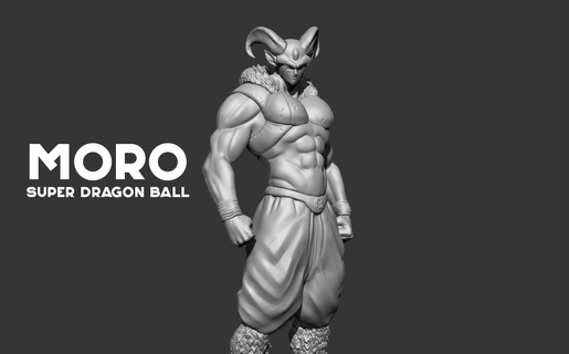 moro - dragon ball super 3d print model models download creality cloud Fictional Characters 3d print model - Mito3D