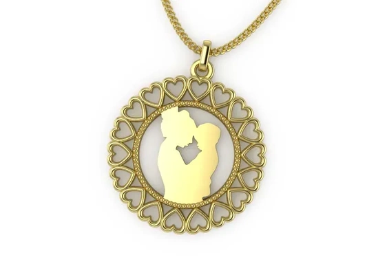 mother day pendant 007 3d modelos descargar crealidad nube 3d print model - Mito3D