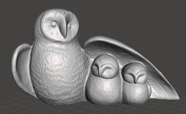 mère hibou abritant jeune 3d modèles télécharger créalité nuage 3d print model - Mito3D