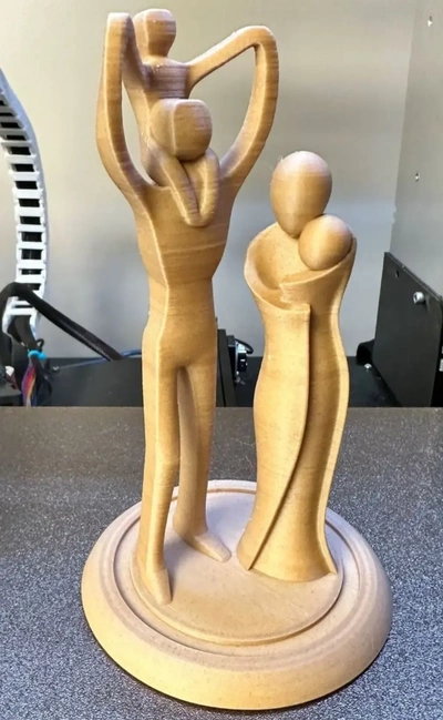 madre s día estatua 3d modelos descargar crealidad nube 3d print model - Mito3D