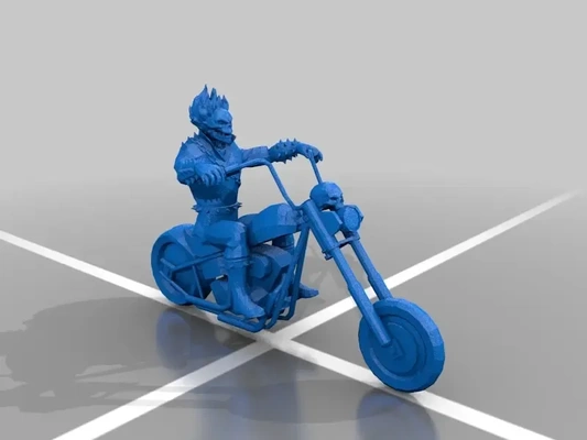 motoqueiro fantasma 3d modelos baixar crialidade nuvem 3d print model - Mito3D