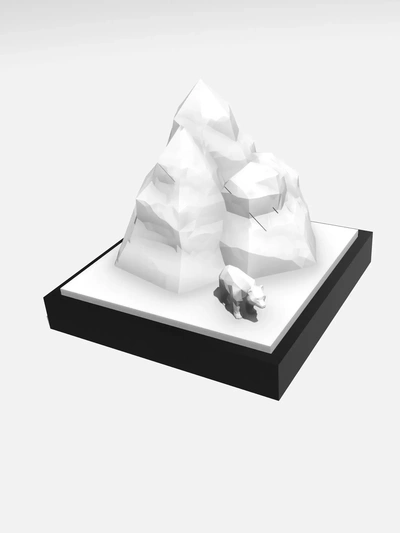 montaña oso 3d modelos descargar crealidad nube 3d print model - Mito3D