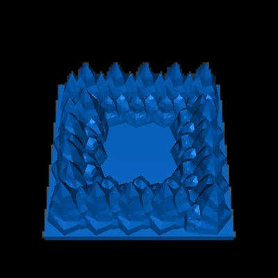 cime delle montagne 3d modelli scarica creality nube 3d print model - Mito3D