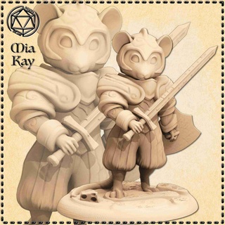 mouse knight Characters 3d print model - Mito3D