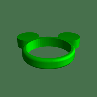 Maus Ring 3d Modelle download Realität Wolke 3d print model - Mito3D