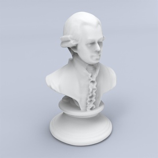 mozart escultura generado revopoint popular hombres 3d print model - Mito3D