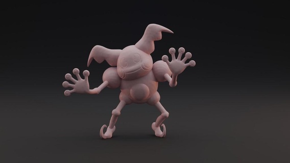 mr Mime Pokémon 3d print model - Mito3D
