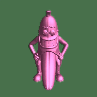 mr banana by body 3d on thingiverse modelos baixar crialidade nuvem 3d print model - Mito3D