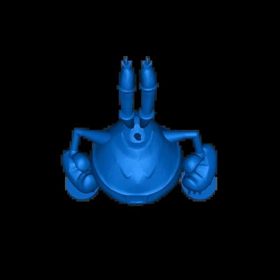 mr krabs 3d modèles télécharger créalité nuage 3d print model - Mito3D