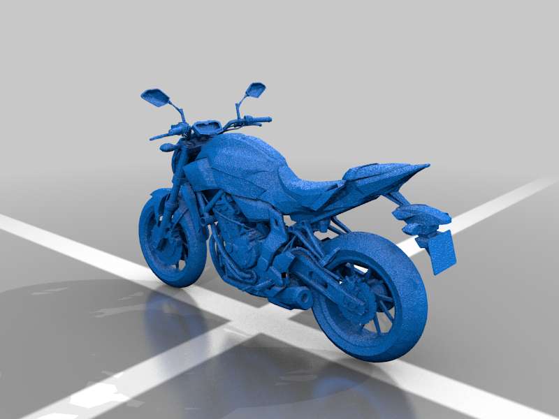 mt 07 motociclette 3D print model - Mito3D