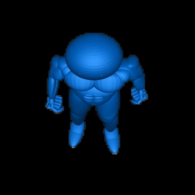 muscular bingbong 3d modelos baixar crialidade nuvem 3d print model - Mito3D