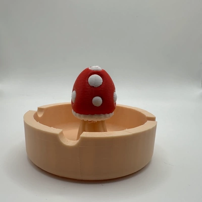 cogumelo cinzeiro 3d modelos baixar crialidade nuvem 3d print model - Mito3D