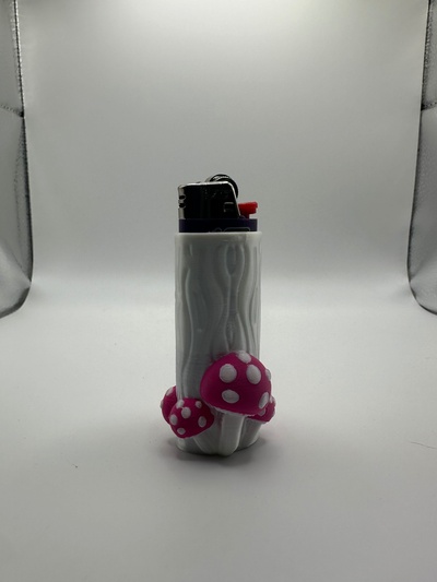 mushroom lighter case 3d models download creality cloud accessories 3d print model - Mito3D