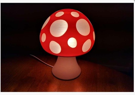 mushroom light Lighting 3d print model - Mito3D