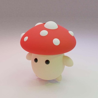 mushroom toothpaste topper 3d models download creality cloud household 3d print model - Mito3D