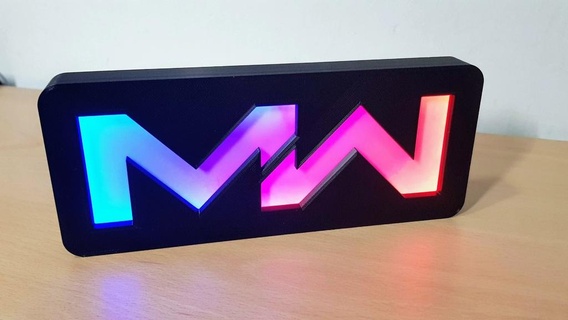 mw led sign Lighting 3d print model - Mito3D