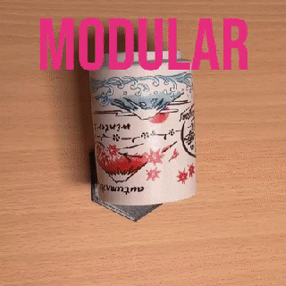 mw modular pared montar taza vaso soporte casa 3d print model - Mito3D