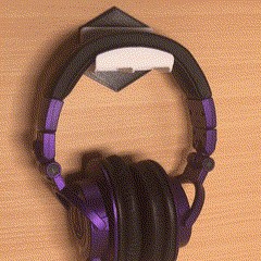 mw modular wall mount headphone holder big Gadgets & Electronics 3d print model - Mito3D