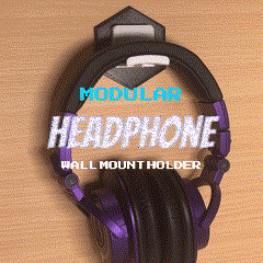 mw modulaire mur monter playstation casque musique titulaire soutien universel gadgets électronique 3d print model - Mito3D