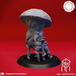 miceloide tampo mesa miniatura pre supported stl monstros 3d print model - Mito3D