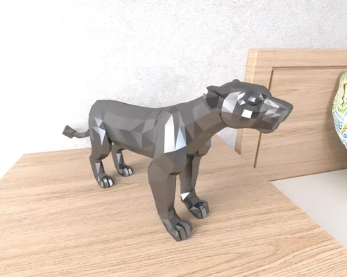 nala löwe lowpoly poly 3d modelle download realität wolke 3d print model - Mito3D