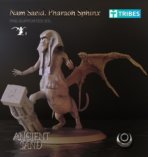 nam saeid Pharaon Sphinx Monster 3d print model - Mito3D