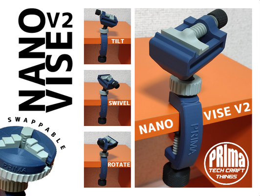 nano schraubstock v2 by prima 3d modelle download realität wolke 3d print model - Mito3D