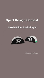napkin holder football style Home Decor 3d print model - Mito3D
