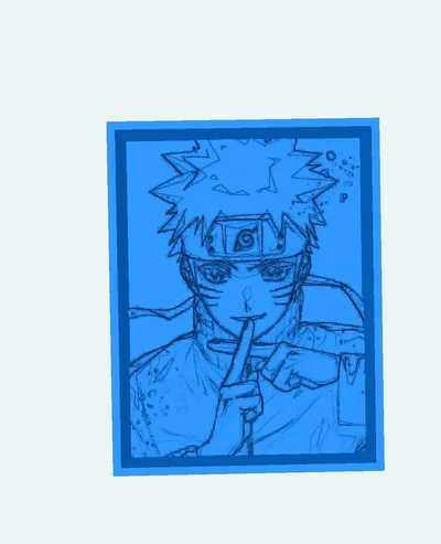 naruto lithophane 3d models download creality cloud 3d print model - Mito3D