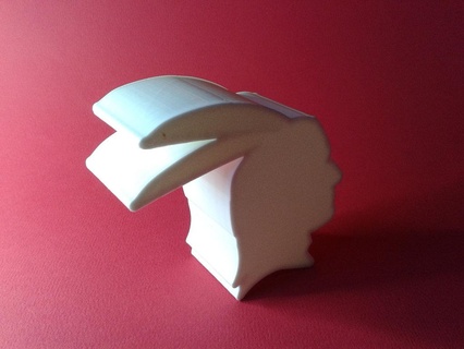originaire américain profil silhouette nid boîte v1 3d print model - Mito3D
