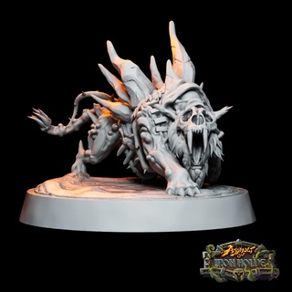nauj - blighted dire worg Monsters 3d print model - Mito3D