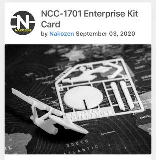 ncc 1701 Unternehmen Kit Karte Spielzeuge Spiele 3d print model - Mito3D