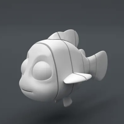nemo 3d modelli scarica creality nube personaggi 3d print model - Mito3D