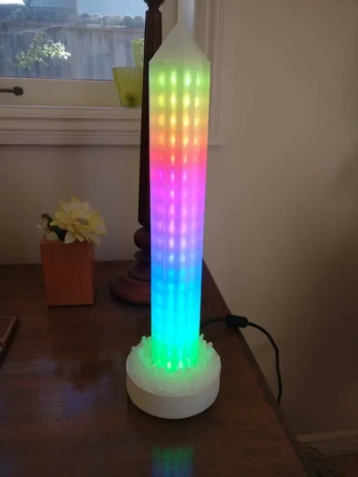 neopixel strip matrix crystal lamp 3d models download creality cloud 3d print model - Mito3D