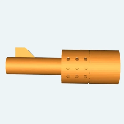 nerf extenso caño 3d modelos descargar crealidad nube 3d print model - Mito3D