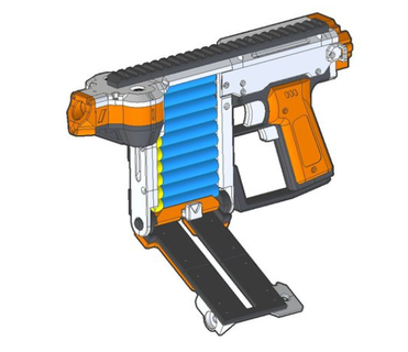 nerf pistola juguete armas 3d print model - Mito3D