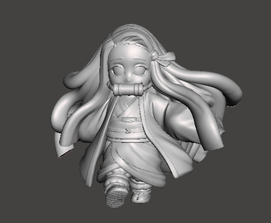 Nezuko mini 3d modelos baixar crialidade nuvem personagens 3d print model - Mito3D