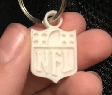 nfl keychain dual color files included Shoes & Accessories 3d print model - Mito3D